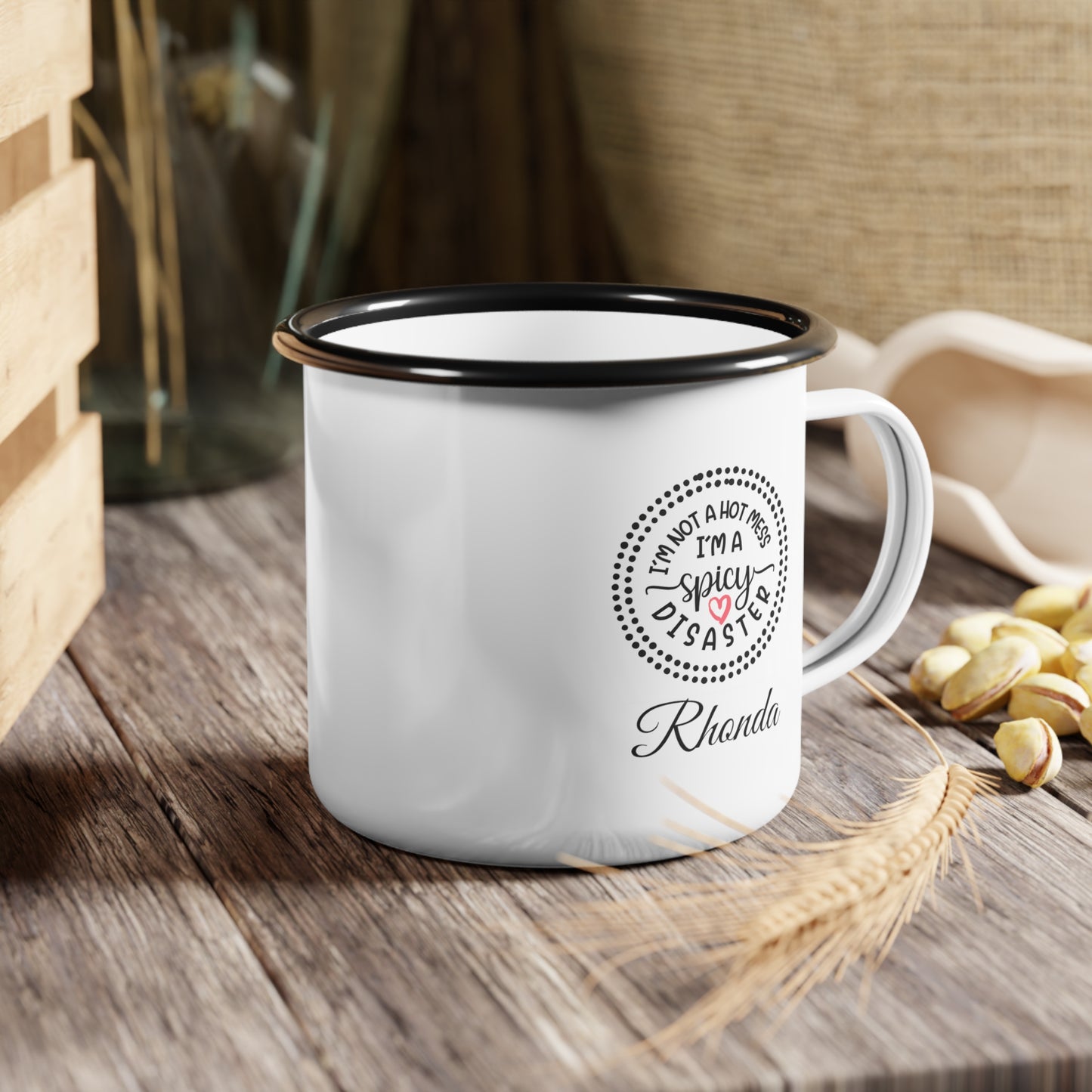 Personalized Enamel Camp Cup Mother's Day Gift for Her Birthday Bridesmaids Gift for Bachelorette Party