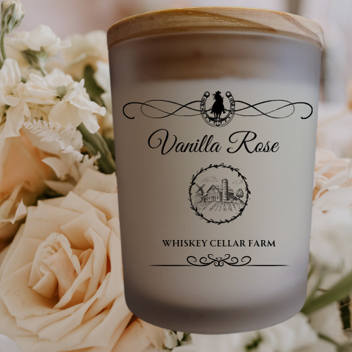 Vanilla Rose Scented Soy Candle for Cowgirls & Cowboys