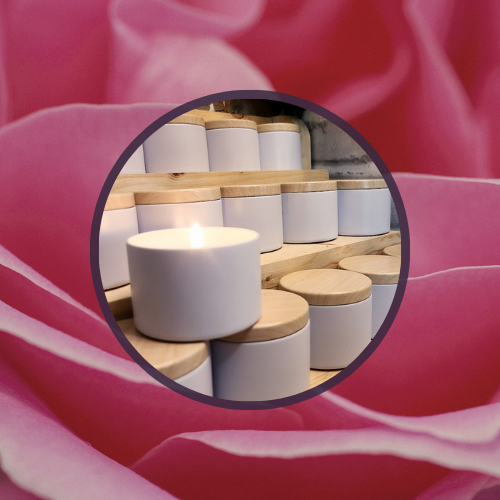 Vanilla Rose Scented Soy Candles 4 oz tins Bulk Candles