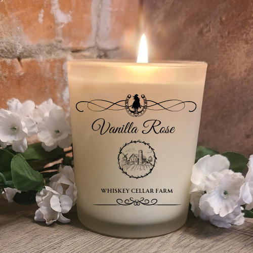 Vanilla Rose Scented Soy Candle for Cowgirls & Cowboys